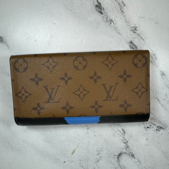 Louis Vuitton Kabuki Wallet Sarah eyes Monogram Japan Pink Long Leather Rare LV - Picture 6 of 16